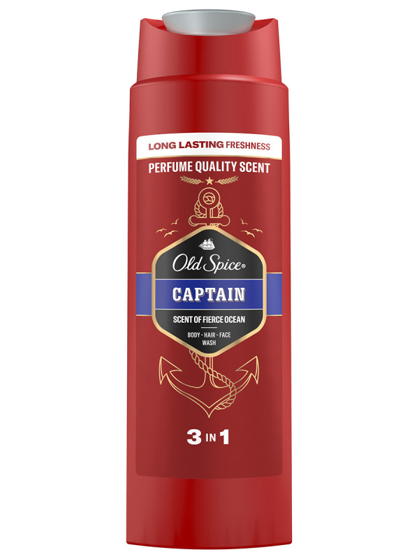 Гель для душа+шампунь 2в1 Captain 250мл  от Old Spice + 1