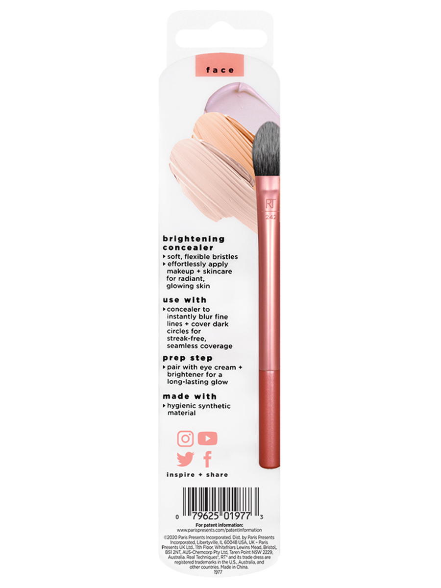 Кисть для консилера Brightening Concealer Brush от Real Techniques + 2