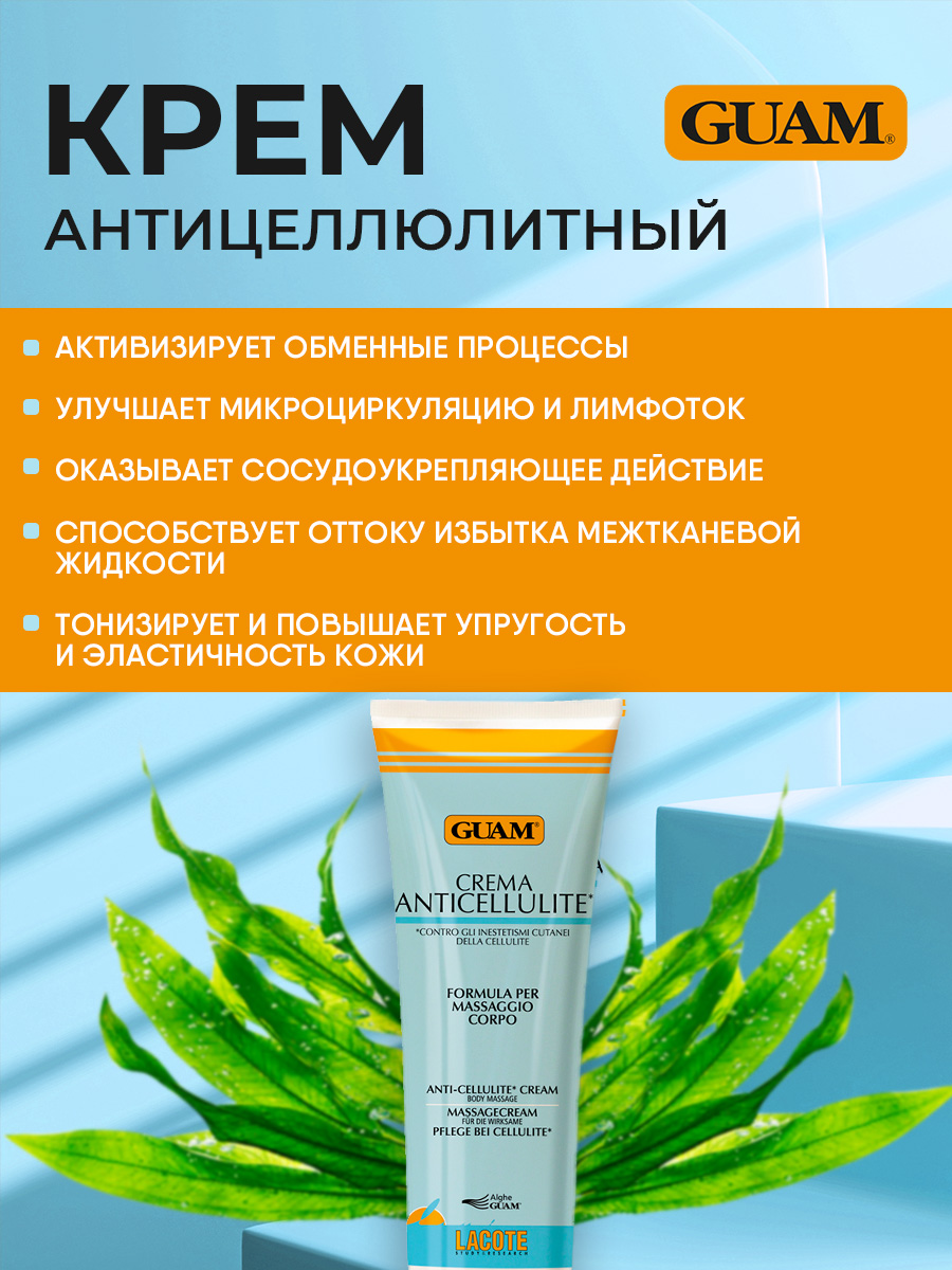 Crema Крем антицеллюлитный для массажа 250мл  от Guam + 3
