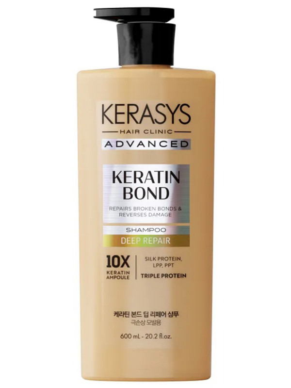 Advanced Шампунь для волос Keratin Bond Глубокое восстановление 600мл от Kerasys + 1