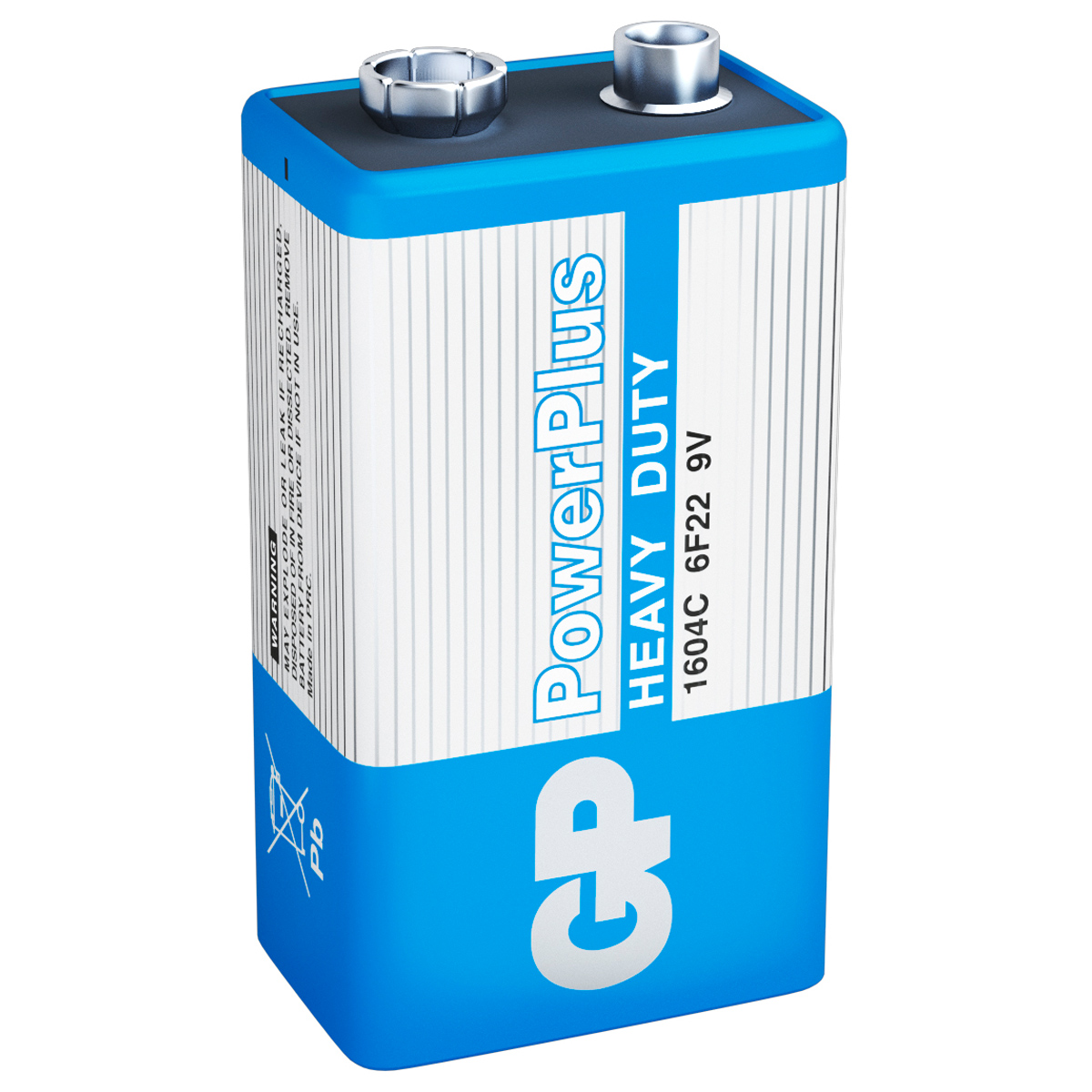 Батарейка солевая 9V Крона 1шт от GP Batteries + 2