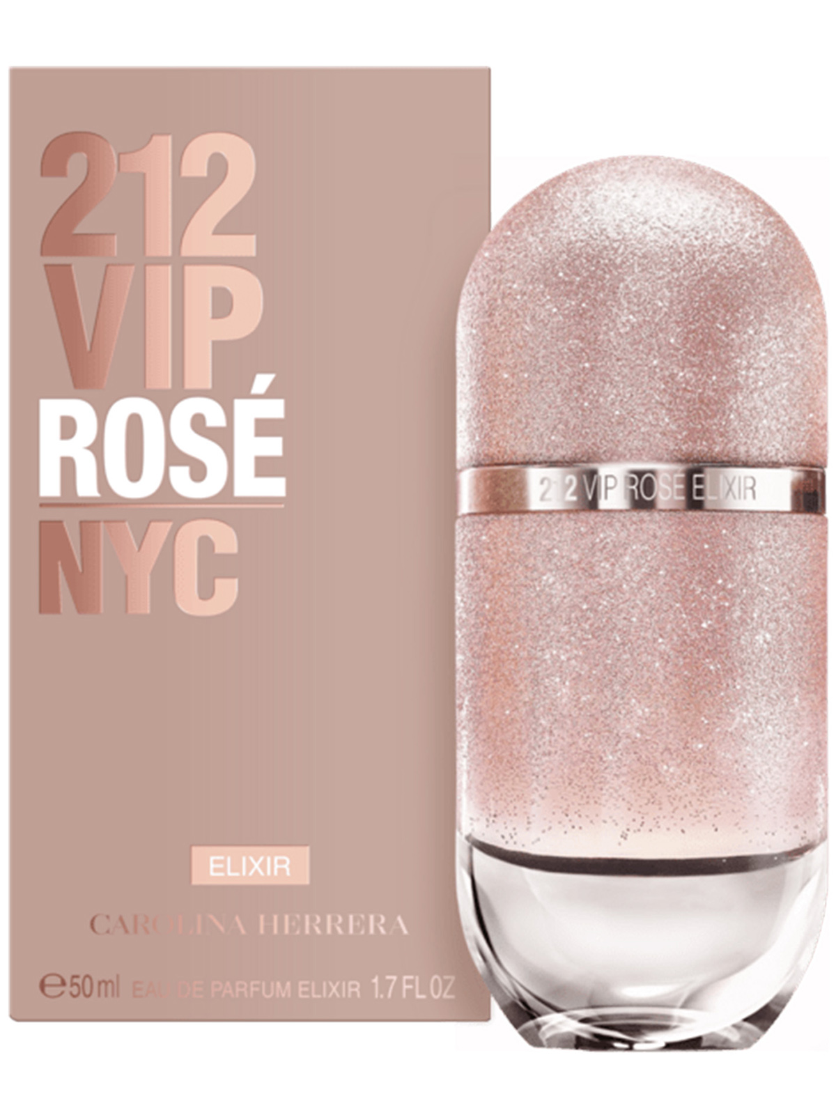 212 VIP Rose Elixir Парфюмерная вода женская 50мл от Carolina Herrera + 2