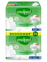 Прокладки гигиенические Pure & Soft Duo ночные 14шт
