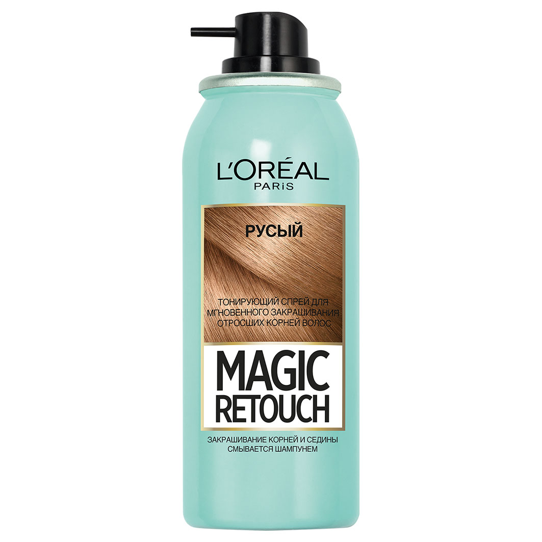 Magic Retouch Тонирующий Спрей, тон 4 русый от L'Oreal Paris + 2