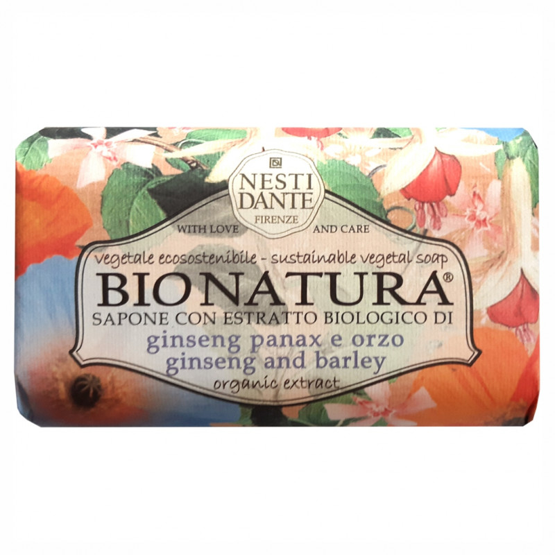 Bionatura Ginseng & Barley Мыло Женьшень и ячмень 250г  от Nesti Dante + 1