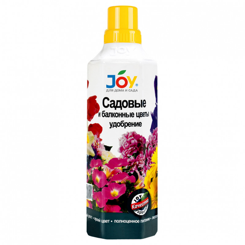 Жидкое удобрение Садовые и балконные цветы 1л от Joy + 1