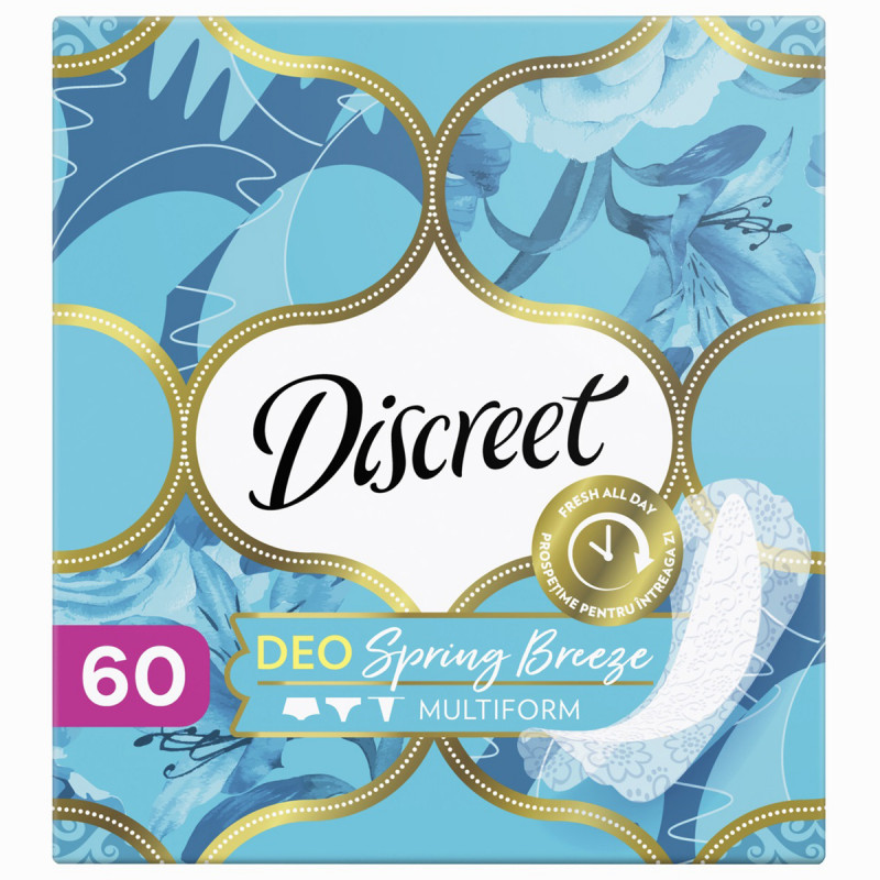 Прокладки ежедневные Deo Весенний бриз Multiform 60шт  от Discreet + 1