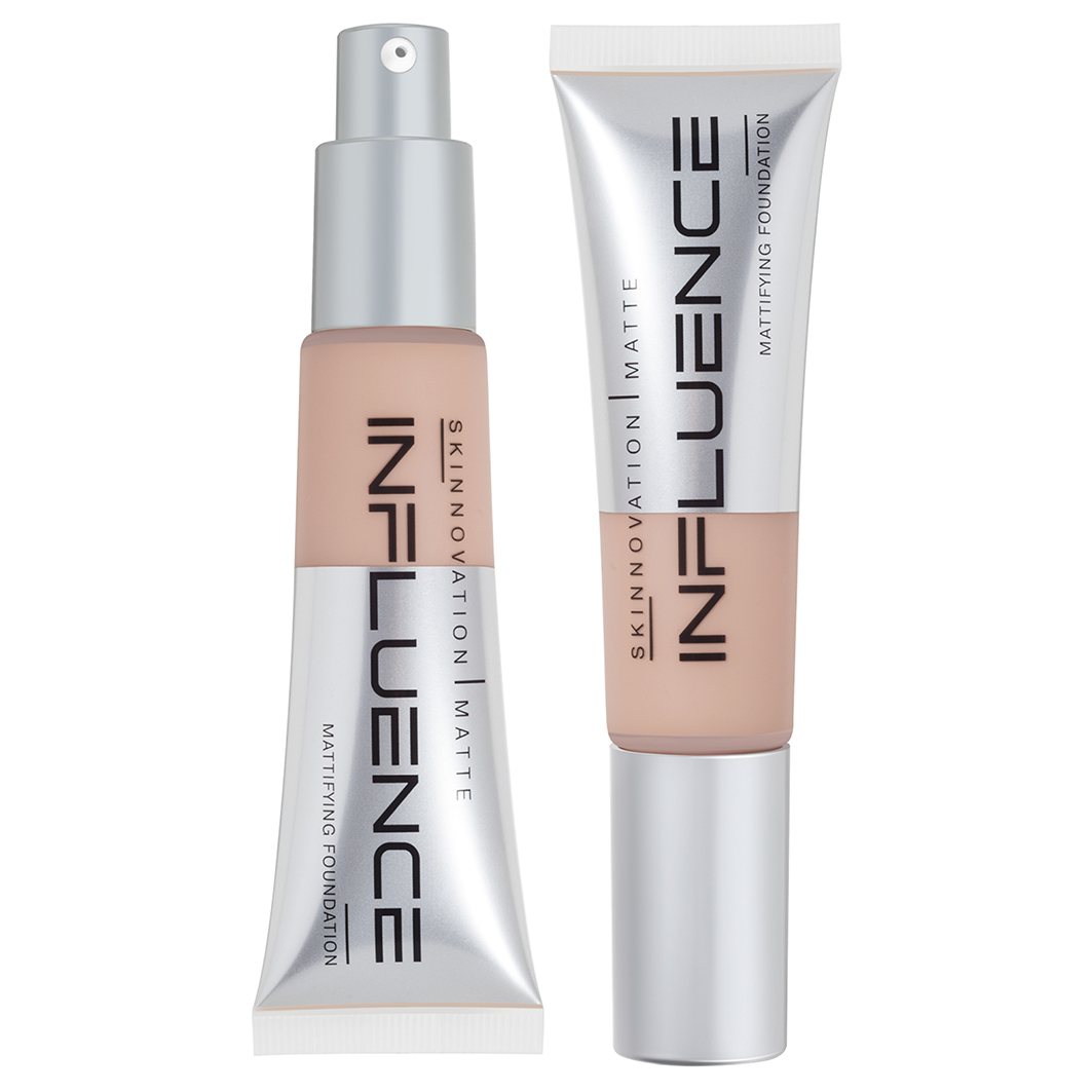 Тональная основа матирующая Skinnovation Matte, тон 04 темно-бежевый от Influence Beauty + 2