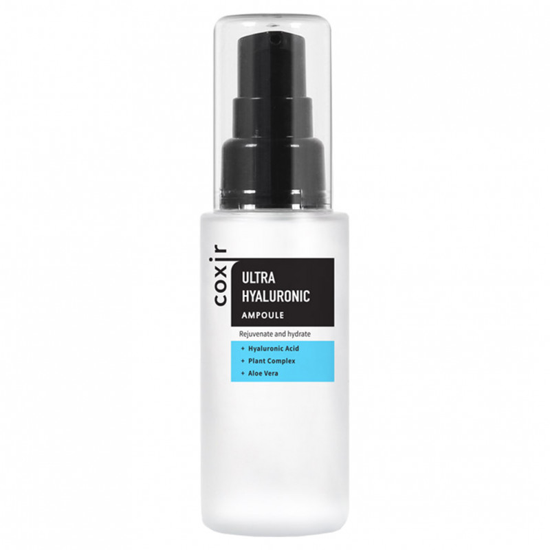 Ultra Hyaluronic Ампульная сыворотка увлажняющая с гиалуроновой кислотой 50мл от Coxir + 1