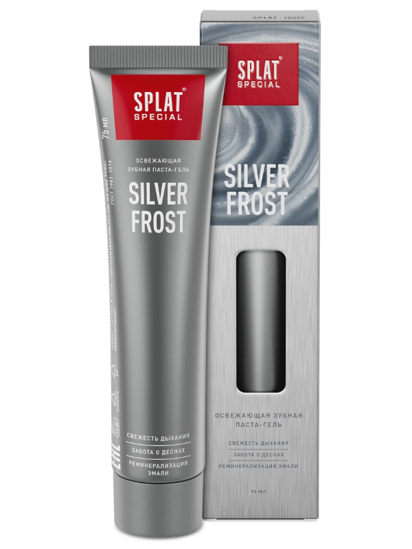 Special Зубная паста-гель освежающая Silver Frost 75мл от Splat + 1