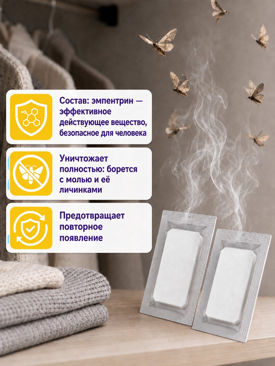 Антимоль крючок Цитрус  от Домовой Прошка + 3