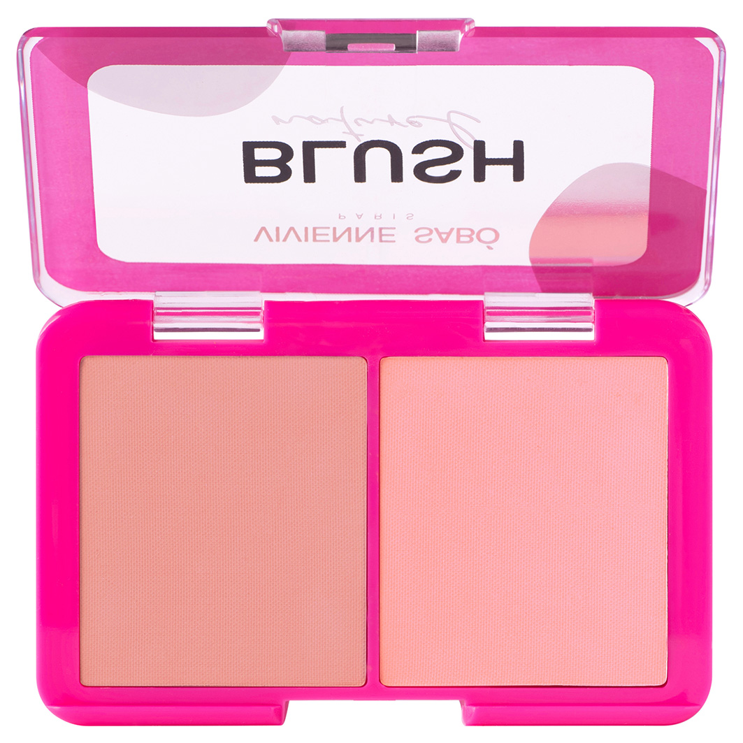 Румяна двойные Naturel, тон 02 розовый от Vivienne Sabo + 3
