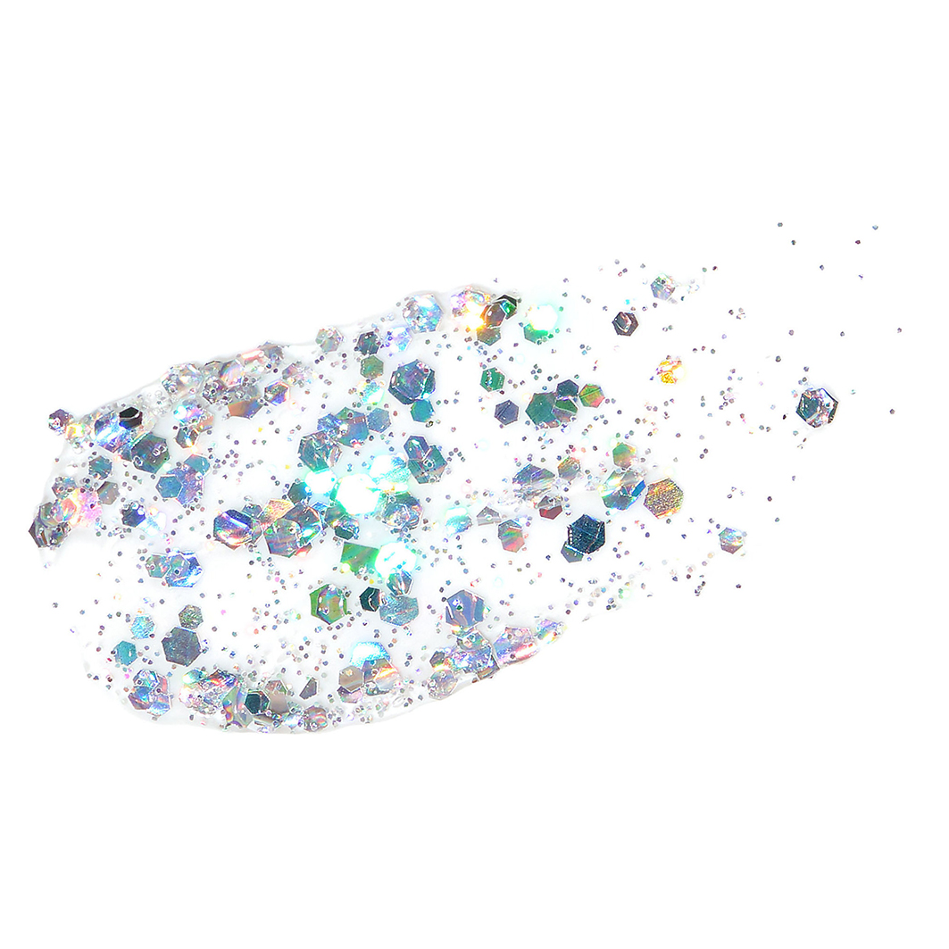 Глиттер на гелевой основе Glitter Dose, тон 02 серебряный от Influence Beauty + 2