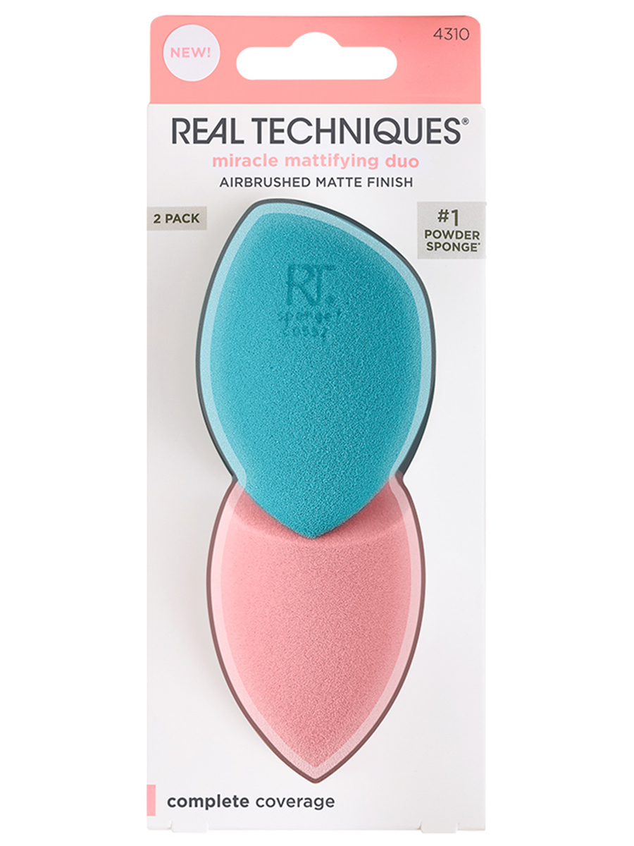 Набор спонжей для макияжа Miracle Mattifying Duo от Real Techniques + 3
