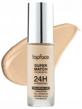 Тональный крем 24ч Super Match 24H Foundation, тон 002 Light Beige