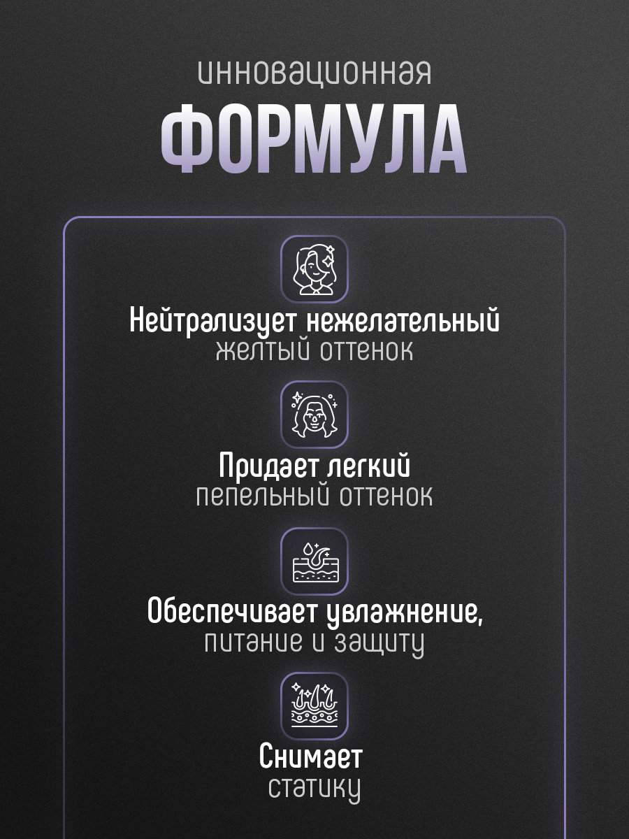 Salon Total Оттеночный бальзам Эффект пепельный блонд Blond Explosion Balm 300мл от Concept Moscow + 3
