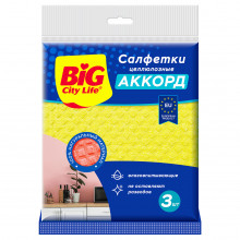 Big City Life - Салфетки целлюлозные Аккорд 3шт