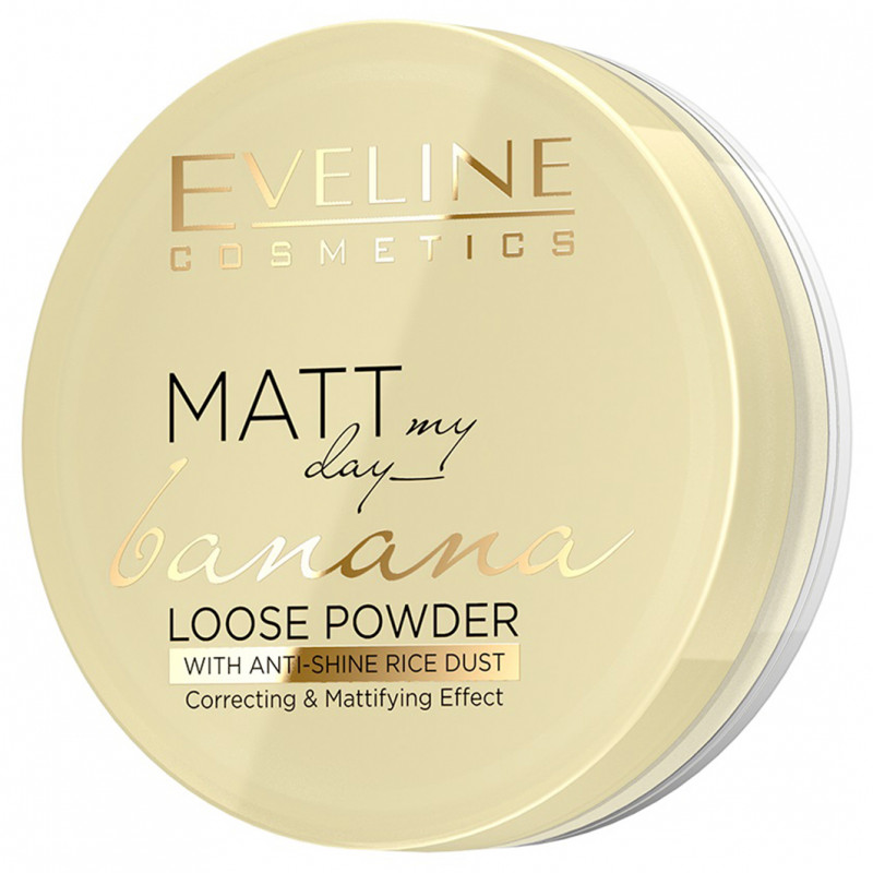 Пудра рассыпчатая матирующая Matt My Day Banana, тон универсальный  от Eveline Cosmetics + 1