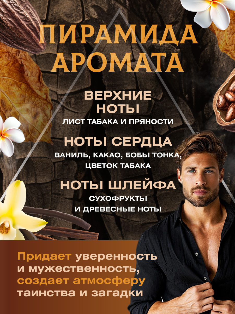 Туалетная вода мужская Chevalier Tobacco 100мл от Vinci + 5