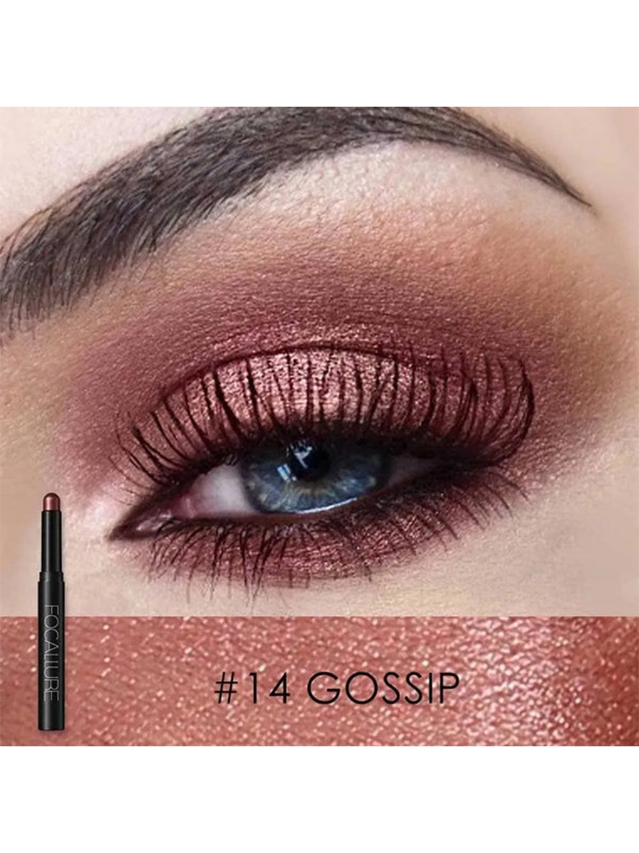 Тени-карандаш для век Eyeshadow Pencil, тон 14 gossip от Focallure + 3