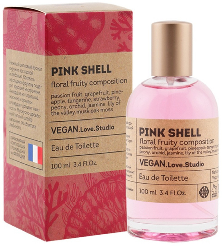 Туалетная вода женская Pink Shell 100мл от VEGAN.Love.Studio + 1