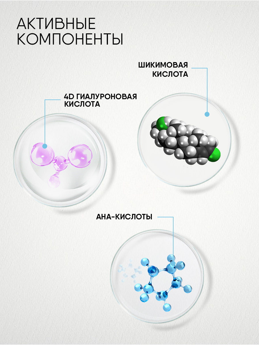 LAB Biome Гиалуроновые пилинг-диски 20шт от Natura Siberica + 6