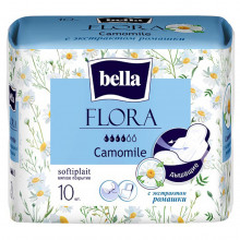 Прокладки Flora с экстрактом ромашки 10шт 