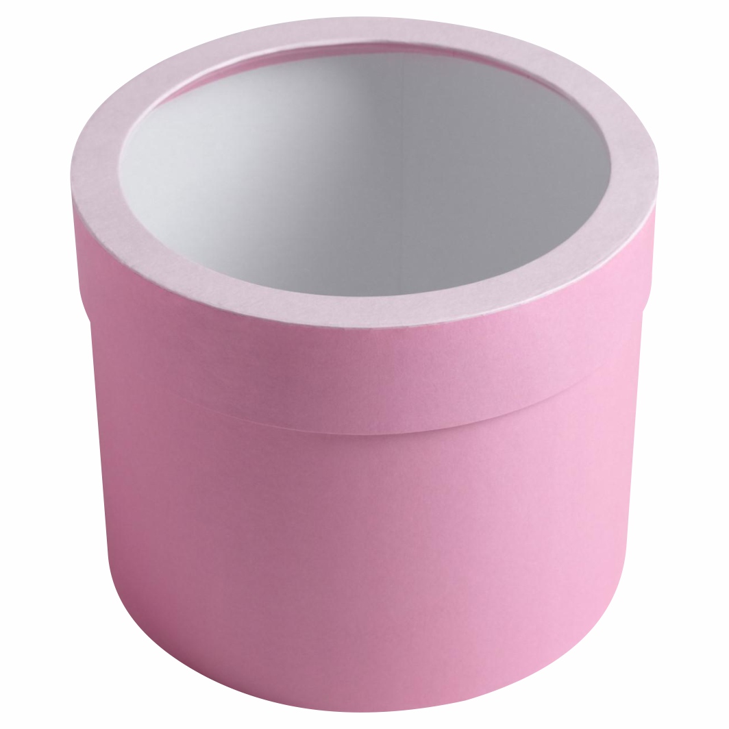 Коробка с PVC-окном «Розовая» 1шт от Дарите Счастье + 3