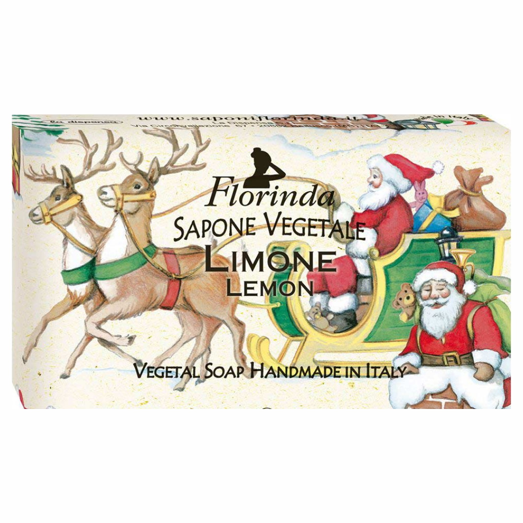Мыло Счастливого Рождества Лимон Limone 100г от Florinda + 2