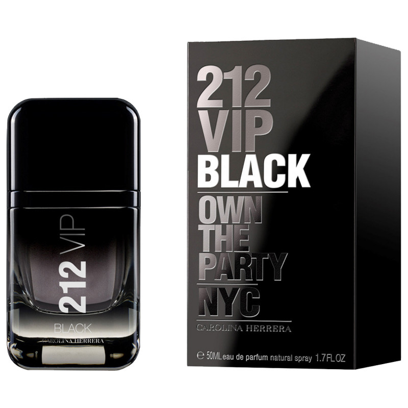 212 VIP Black Парфюмерная вода мужская 50мл  от Carolina Herrera + 1