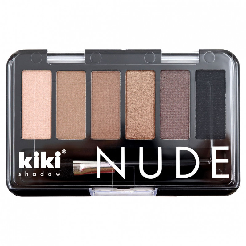Тени для век Nude, тон 903 бежево-коричневый, кофе с молоком, ирис, оливковый, шоколад, черный от Kiki + 1