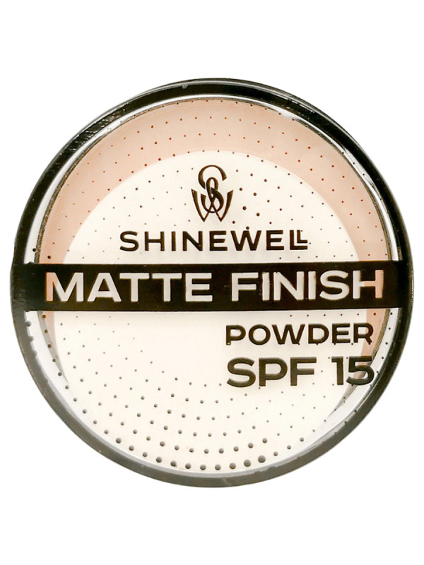Пудра Powder Matte Finish SPF15, тон 01 слоновая кость от SHINEWELL + 1