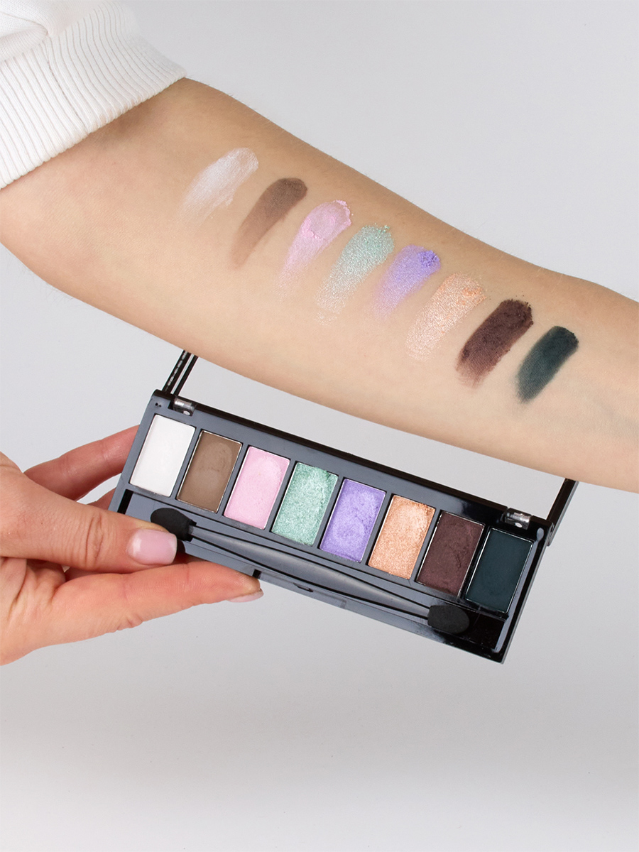 Matte & Bright Палетка теней для век, тон 05 серо-зелено-синие тона от LavelleCollection + 3