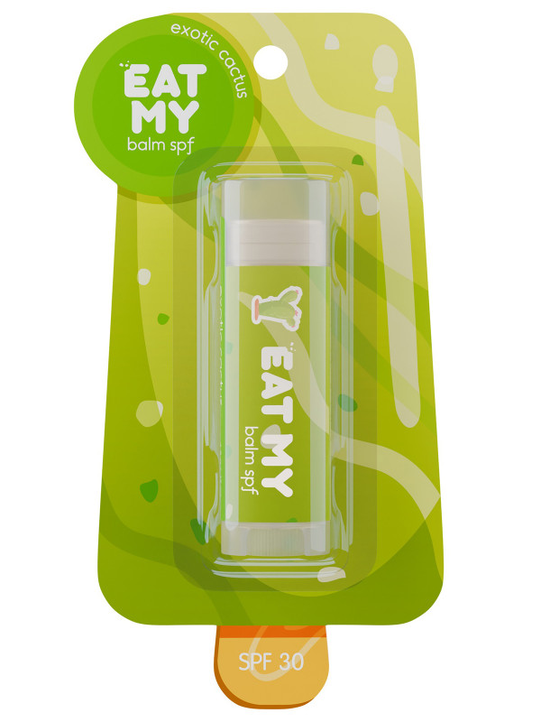 Бальзам для губ c SPF30 Экзотический кактус 4,8г от Eat My + 1