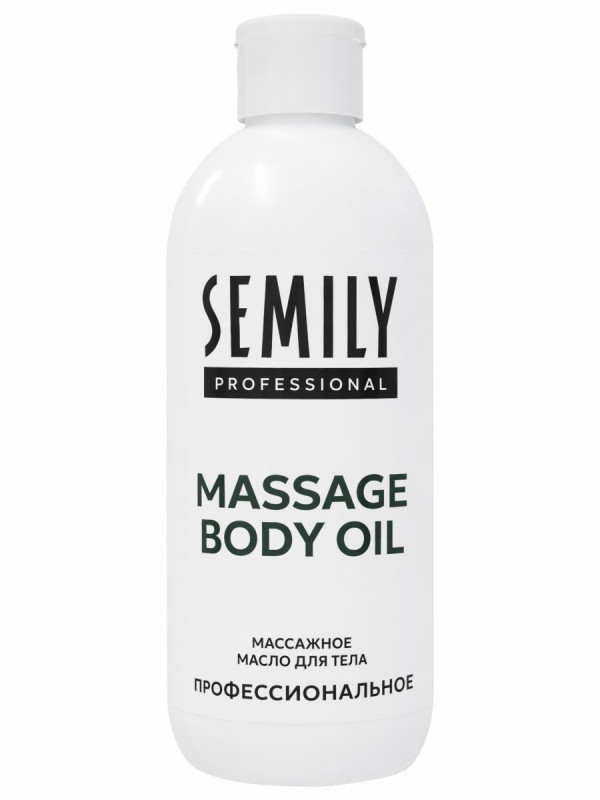 Массажное масло для тела профессиональное Almond, Apricot, Vitamin E 500мл от Semily + 1