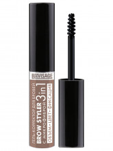 Гель-корректор для бровей с микрофиброй Brow Styler, тон 02 капучино