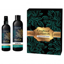 Подарочный набор №1243 Argan Oil & Ceramides (Шампунь для волос 250мл + Спрей для волос 200мл)