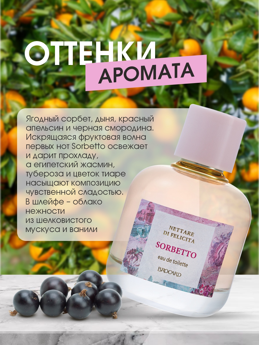 Nettare di Felicita Sorbetto Туалетная вода женская 100мл от Brocard + 6
