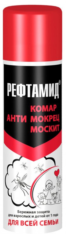 Рефтамид Для всей семьи Антикомар, антимокрец, антимоскит 145мл от Рефтамид + 1