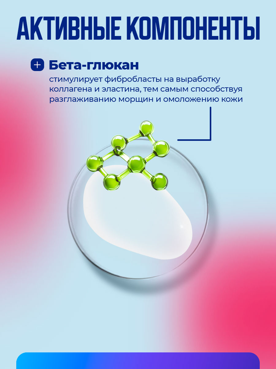 Concentrate Гель-активатор молодости кожи с Бета-Глюканом 25мл от Novosvit + 5