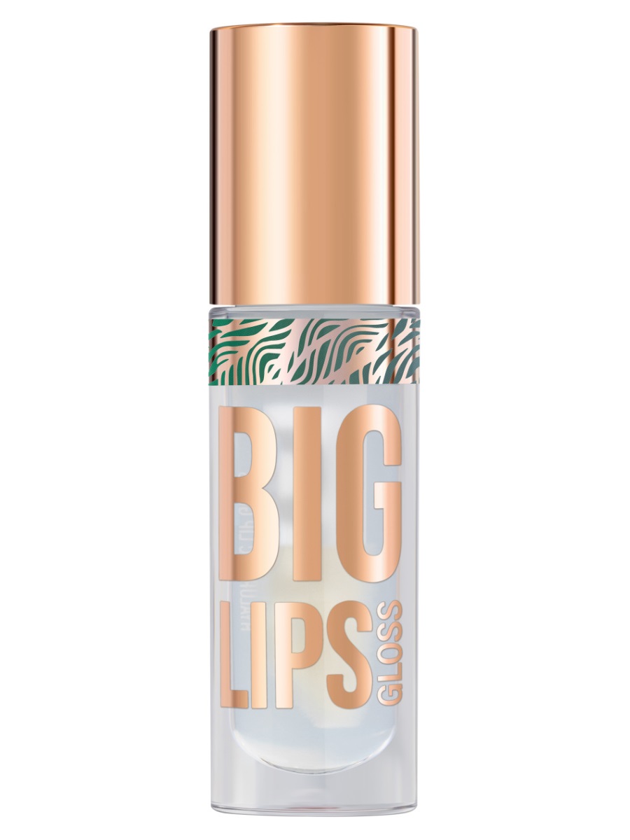 Блеск для губ Big Lips, тон 01 pure glow / прозрачный от Stellary + 5