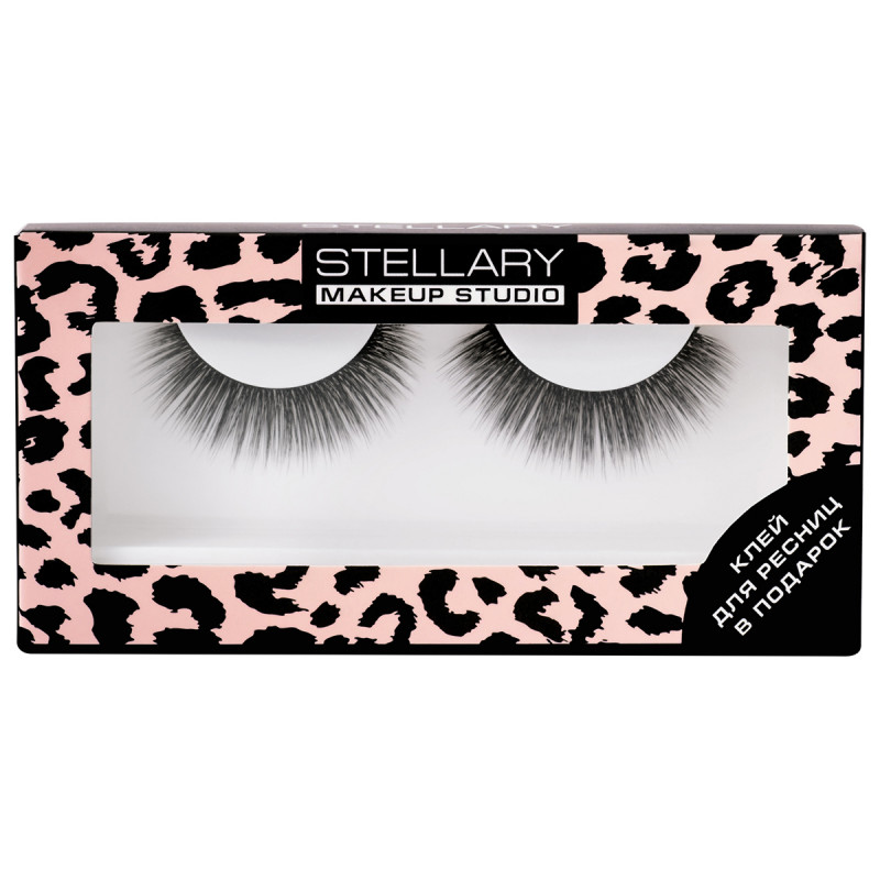 Накладные ресницы с клеем False Eyelashes with Glue Starlette от Stellary + 1