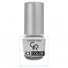 Лак для ногтей Ice Color mini, тон 157 серебряный дождь перламутр