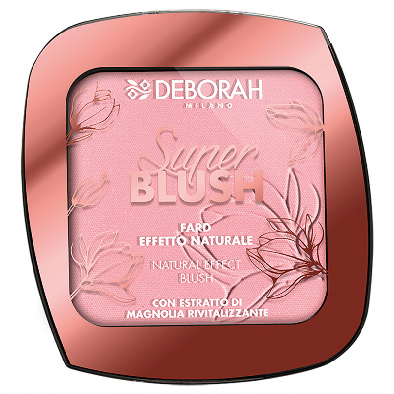Румяна Super Blush, тон 04 Персиковый сияющий от Deborah Milano + 1