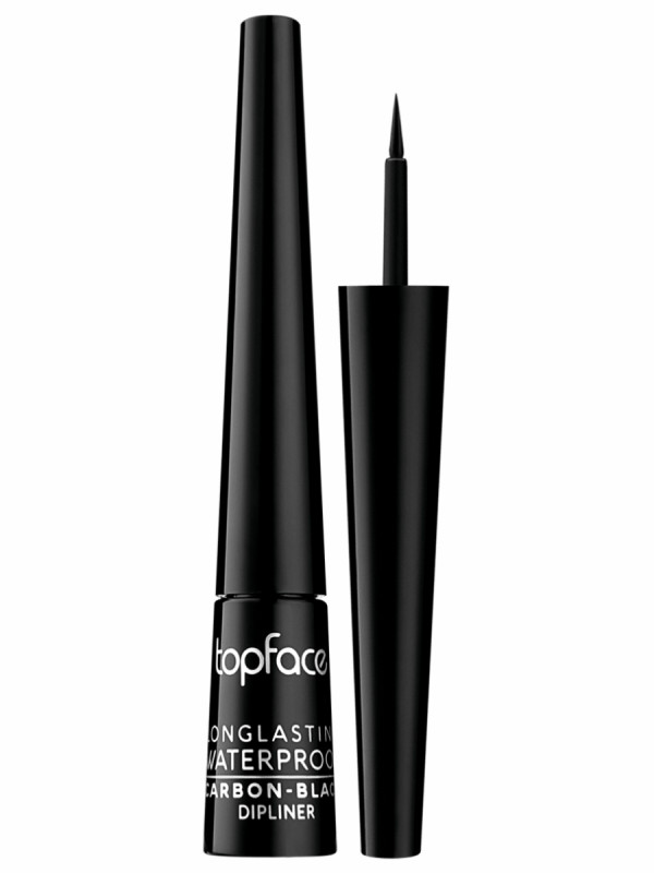 Подводка для глаз водостойкая Longlasting Waterproof Carbon-Black Dipliner черная от TopFace + 1