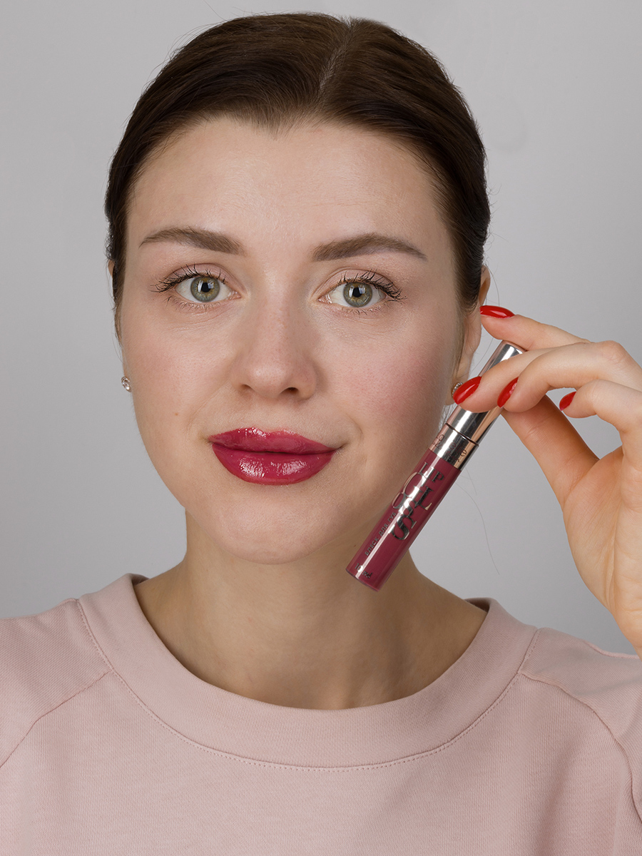 Блеск для губ Lip Gloss Silver, тон 49 розово-карамельный от LavelleCollection + 2