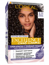 Excellence Cool Crème Стойкая Крем-краска для волос, тон 3.11 Ультрапепельный, темно-каштановый