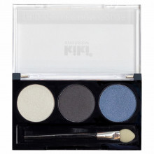 Тени для век Shadow Trio Collection Color, тон 106 белый / черный / синий