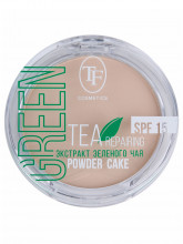 Пудра Green Tea с экстрактом зеленого чая, тон 01 фарфоровый